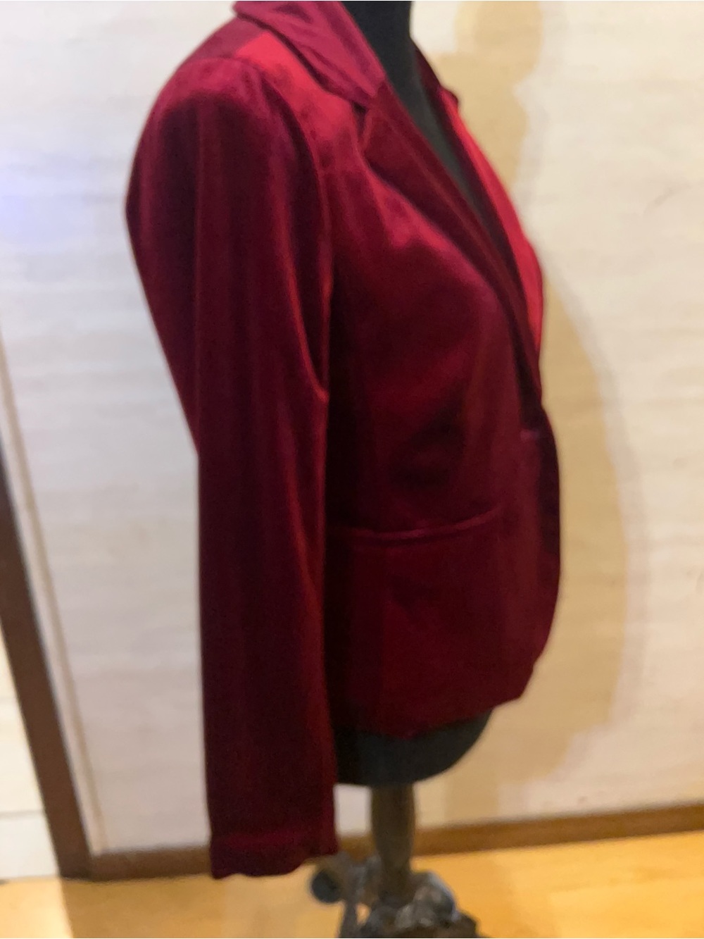 ModCloth Burgundy Velvet Blazer - Picture 2 of 11